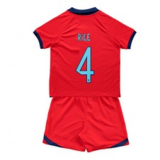 England Declan Rice #4 Bortedraktsett Barn VM 2022 Kortermet (+ korte bukser)